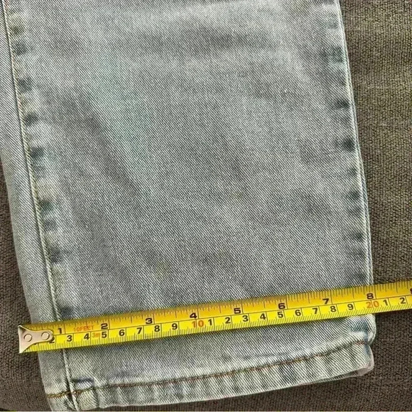 🎆 SHEIN high waisted distressed mom jean light wash XL tapered leg non-stretch - Picture 9 of 11